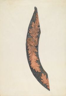 Bow Piece of a Ship, c. 1936. Creator: Lucille Chabot