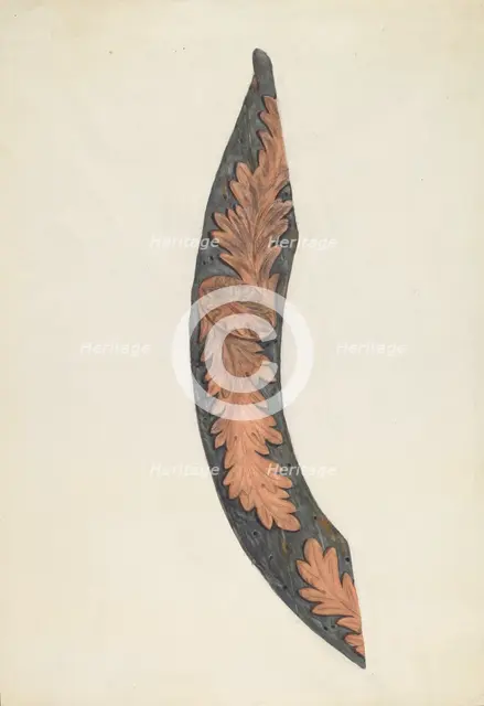 Bow Piece of a Ship, c. 1936. Creator: Lucille Chabot.