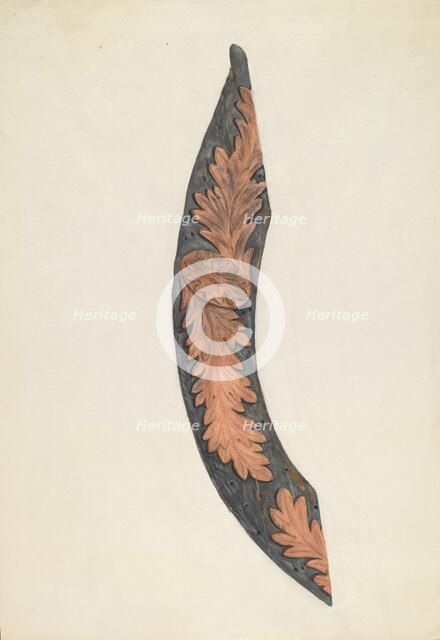 Bow Piece of a Ship, c. 1936. Creator: Lucille Chabot.