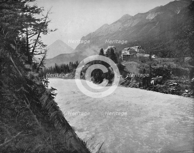 'Bow River Raids, Banff, N.W.T.', c1897. Creator: Unknown.