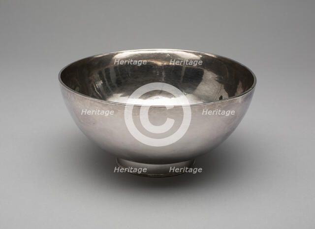 Bowl, 1725/40. Creator: Cornelius Wynkoop.