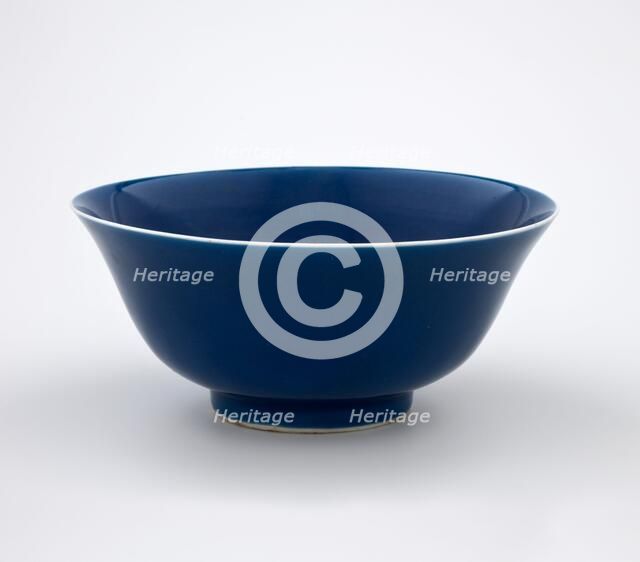 Bowl, 1736-1795. Creator: Unknown.