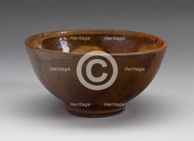 Bowl, 1809/39. Creator: Levi Coates Pottery.