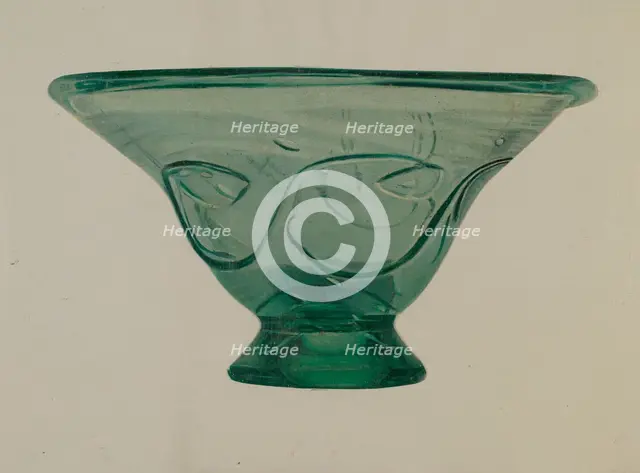 Bowl, 1935/1942. Creator: Unknown.