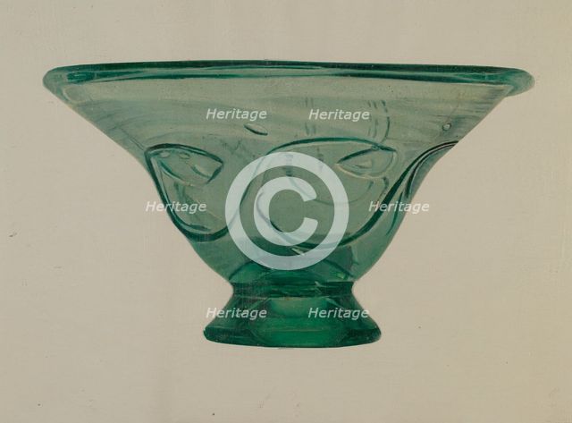 Bowl, 1935/1942. Creator: Unknown.