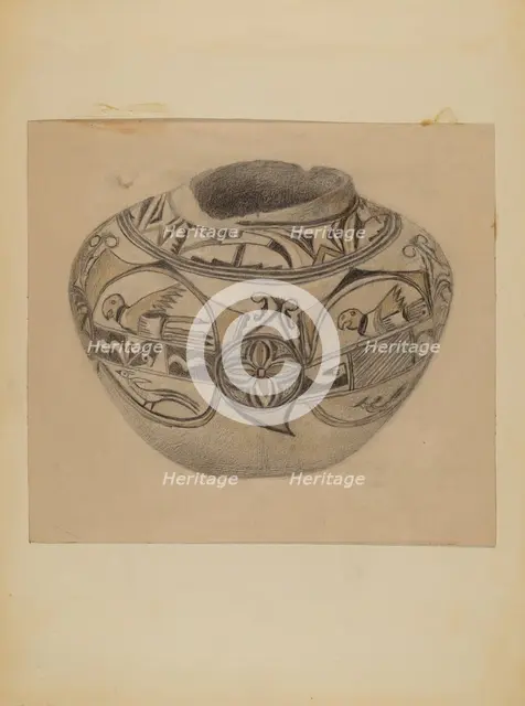 Bowl, 1935/1942. Creator: Unknown.