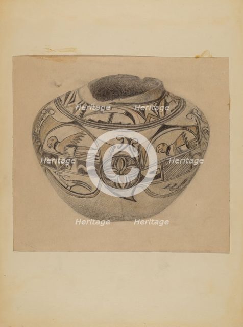Bowl, 1935/1942. Creator: Unknown.