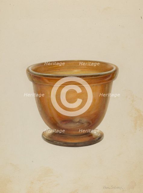 Bowl, 1935/1942. Creator: Van Silvay.