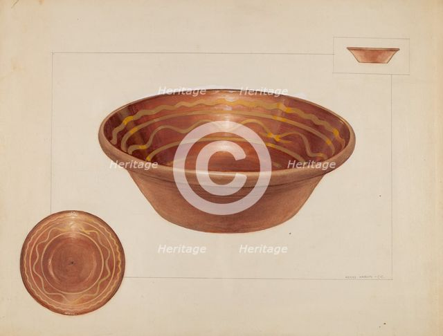Bowl, 1935/1942. Creator: Agnes Karlin.