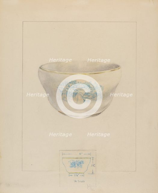 Bowl, 1935/1942. Creator: Joseph Sudek.