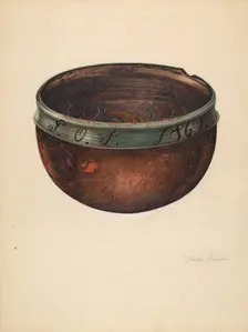 Bowl, 1938. Creator: Grace Halpin