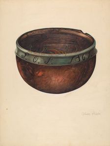 Bowl, 1938. Creator: Grace Halpin