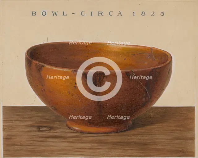 Bowl, 1938. Creator: Philip Smith.