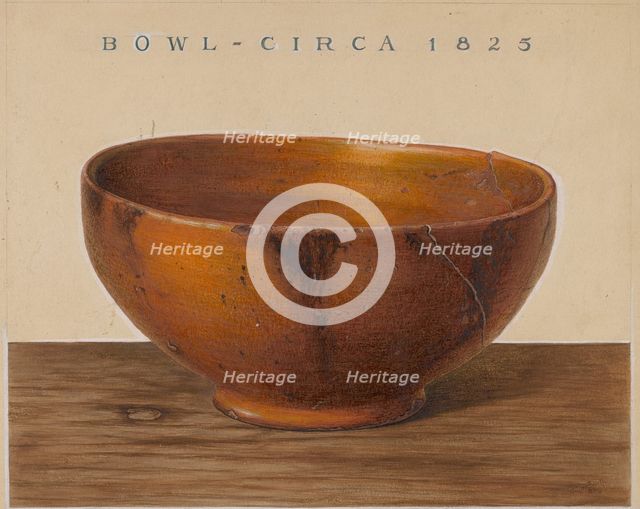 Bowl, 1938. Creator: Philip Smith.