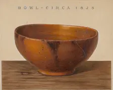 Bowl, 1938. Creator: Philip Smith