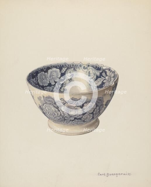 Bowl, 1941. Creator: Carl Buergerniss.