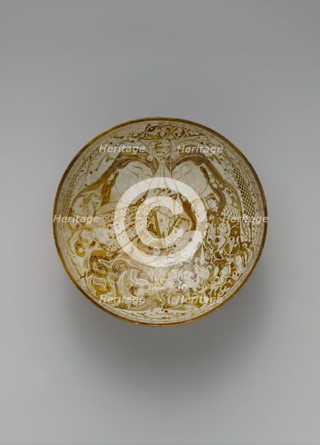 Bowl with Musicians in a Garden, Iran, late 12th-early 13th century. Creator: Unknown.