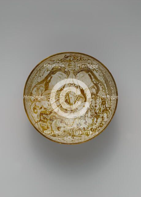 Bowl with Musicians in a Garden, Iran, late 12th-early 13th century. Creator: Unknown.