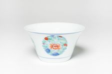 Bowl with Medallions of Flowers, Qing dynasty, Kangxi or Yongzheng period, late 17th/early 18th cent Creator: Unknown