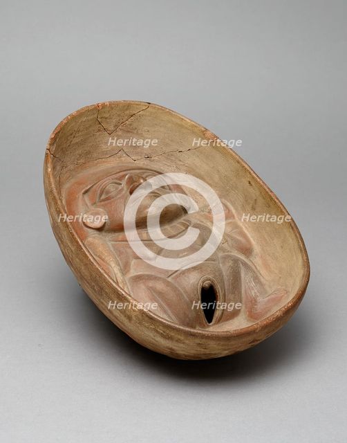 Bowl with Molded Nude Female Figure in the Interior, 100 B.C./A.D. 500. Creator: Unknown.