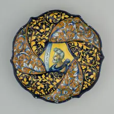 Bowl with a Bust of Mucius Scaevola, Faenza, 1535/45. Creator: Unknown
