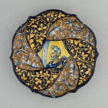 Bowl with a Bust of Mucius Scaevola, Faenza, 1535/45. Creator: Unknown