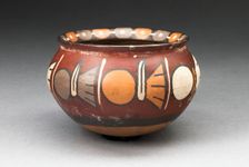 Bowl with a Horizontal Band of Repeated Abstract Motifs, 180 B.C./A.D. 500. Creator: Unknown