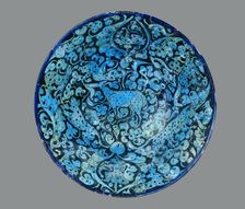 Bowl with animals against a foliate background, early 13th century