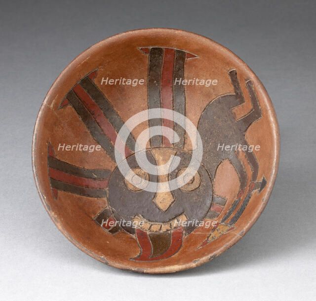 Bowl with Anthropomorphic Figure, 650/150 B.C. Creator: Unknown.