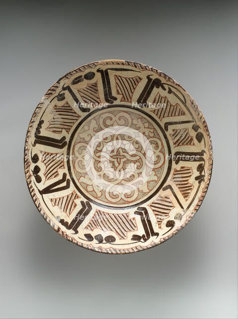 Bowl with Arabic Inscription, "Blessing, Prosperity, Well-being, Happiness", present-day Uzbekistan. Creator: Unknown.