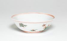 Bowl with Butterflies and Rocks, Ming dynasty (1368-1644), Jiajing reign (1522-1566). Creator: Unknown