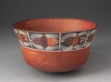 Bowl with Band of Abstract Spiders around Rim, 180 B.C./A.D. 500. Creator: Unknown
