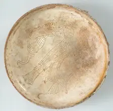 Bowl with Bird of Prey, Byzantine, 11th-13th century. Creator: Unknown