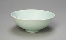 Bowl with Blossoms and Radiating Petals, Qing dynasty (1644-1911), Yongzheng period (1723-1735). Creator: Unknown