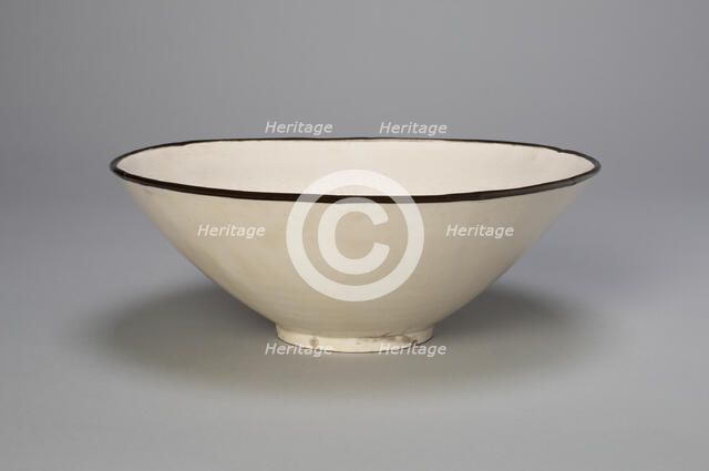 Bowl with Boys Playing amid Peony Blossoms, Jin dynasty (1115-1234), 12th century. Creator: Unknown.