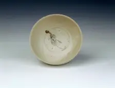 Bowl with cursive underglaze iron brown decoration, Chu Dau kiln, Vietnam, 14th century. Creator: Unknown