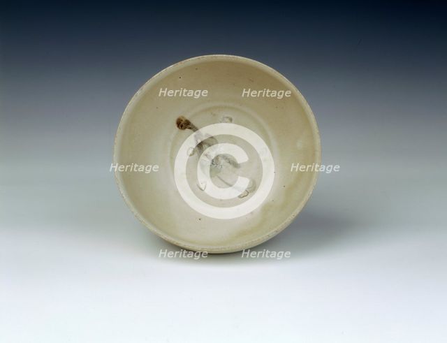 Bowl with cursive underglaze iron brown decoration, Chu Dau kiln, Vietnam, 14th century. Artist: Unknown
