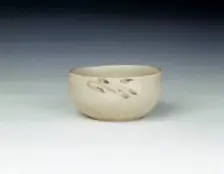 Bowl with cursive underglaze iron brown decoration, Chu Dau kiln, Vietnam, 14th century. Creator: Unknown