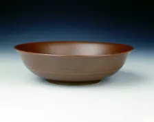 Bowl with cafe au lait glaze, Yongzheng period, Qing dynasty, China, 1723-1735. Creator: Unknown