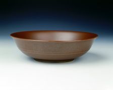 Bowl with cafe au lait glaze, Yongzheng period, Qing dynasty, China, 1723-1735. Creator: Unknown