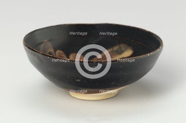 Bowl with Calligraphic Strokes, Southern Song or Yuan dynasty, c. 12th/14th century. Creator: Unknown.