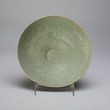 Bowl with Chidren Playing amid Hibiscus and Grapes, Korea, Goryeo dynasty, mid/late 12th century. Creator: Unknown