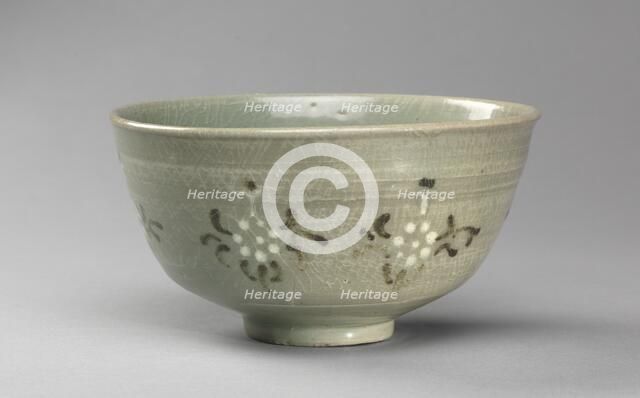 Bowl with Chrysanthemum Design, 1200s. Creator: Unknown.