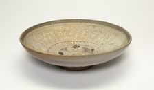Bowl with Chrysanthemum Flower Heads, Korea, Joeson dynasty (1392-1910), 15th century. Creator: Unknown
