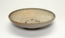 Bowl with Chrysanthemum Flower Heads, Korea, Joeson dynasty (1392-1910), 15th century. Creator: Unknown