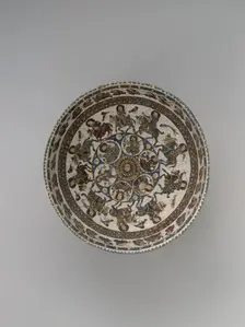 Bowl with Courtly and Astrological Motifs, Central or Northern Iran, late 12th-early 13th century. Creator: Unknown