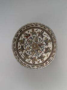 Bowl with Courtly and Astrological Motifs, Central or Northern Iran, late 12th-early 13th century. Creator: Unknown