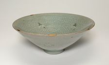 Bowl with Cranes and Chrysanthemum Flower Heads, Korea, Goryeo dynasty, late 14th century. Creator: Unknown