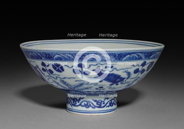 Bowl with Fish and Water Plants, 1522-1566. Creator: Unknown.