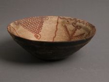 Bowl with Floral Motifs, Coptic, 4th-7th century. Creator: Unknown
